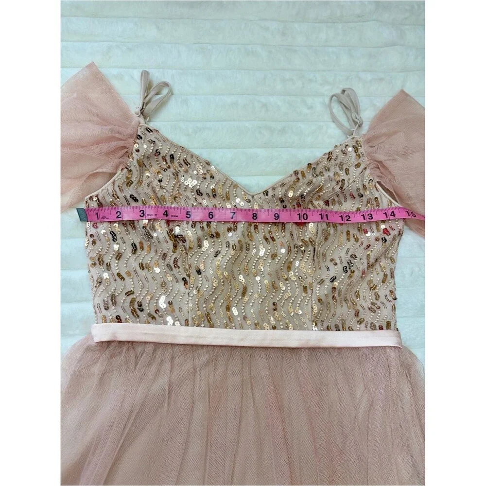 Ever Pretty Rose Pink Sequin & Tulle Women’s Formal Dress